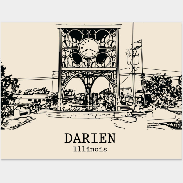 Darien - Illinois Wall Art by Lakeric