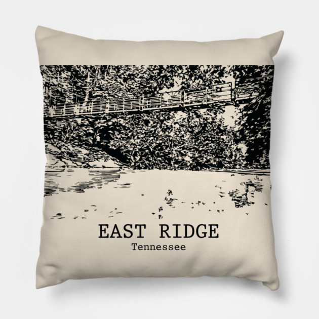 East Ridge - Tennessee Pillow by Lakeric