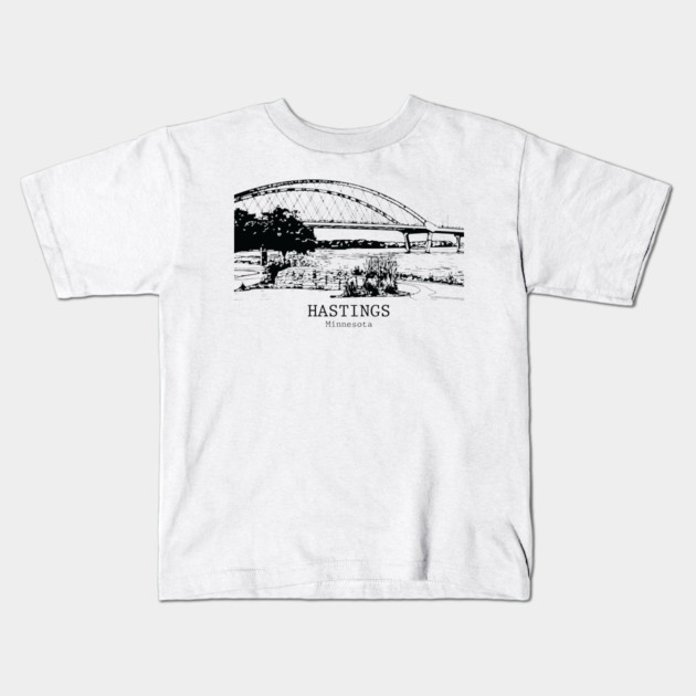 Hastings - Minnesota Kids T-Shirt by Lakeric