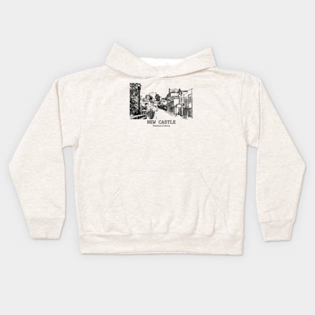 New Castle - Pennsylvania Kids Hoodie by Lakeric
