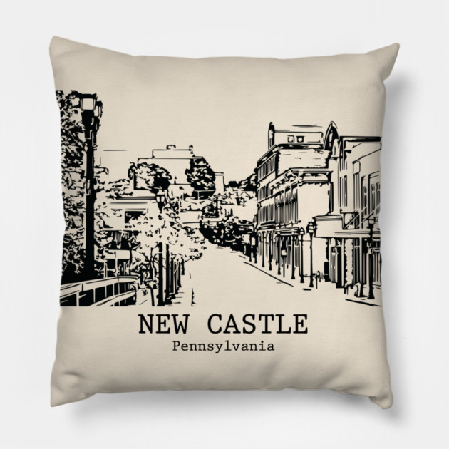 New Castle - Pennsylvania Pillow by Lakeric