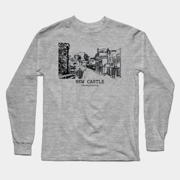 New Castle - Pennsylvania Long Sleeve T-Shirt by Lakeric