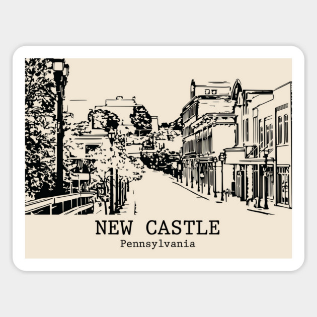 New Castle - Pennsylvania Magnet by Lakeric