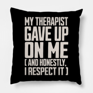 Certified Relatable Disaster - dark Pillow