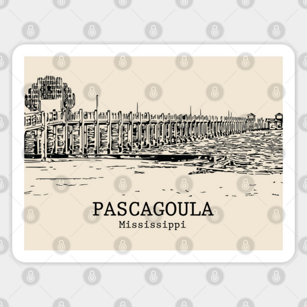 Pascagoula - Mississippi Sticker by Lakeric