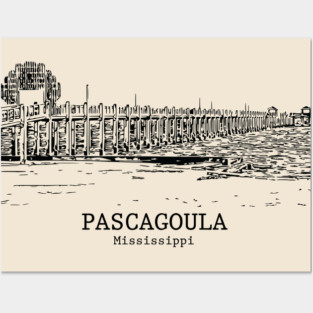 Pascagoula - Mississippi Posters and Art