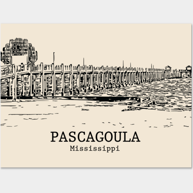 Pascagoula - Mississippi Wall Art by Lakeric