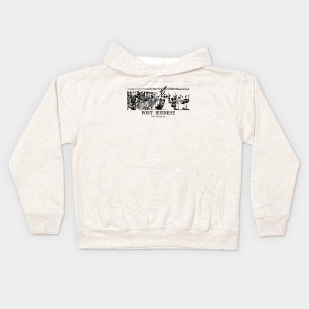 Port Hueneme - California Kids Hoodie by Lakeric