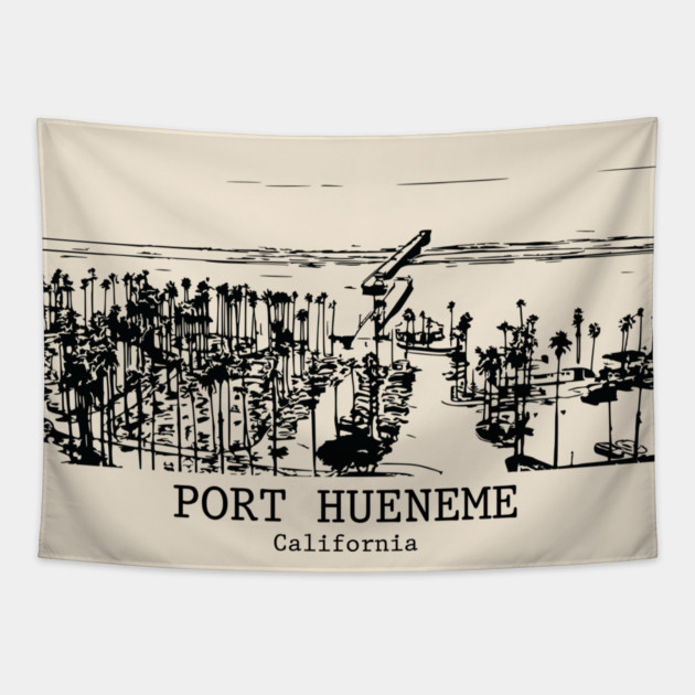 Port Hueneme - California Tapestry by Lakeric