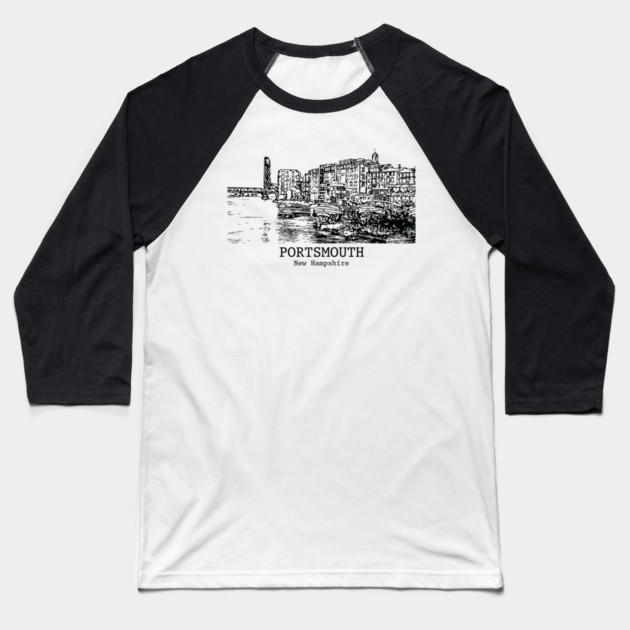 Portsmouth - New Hampshire Baseball T-Shirt by Lakeric