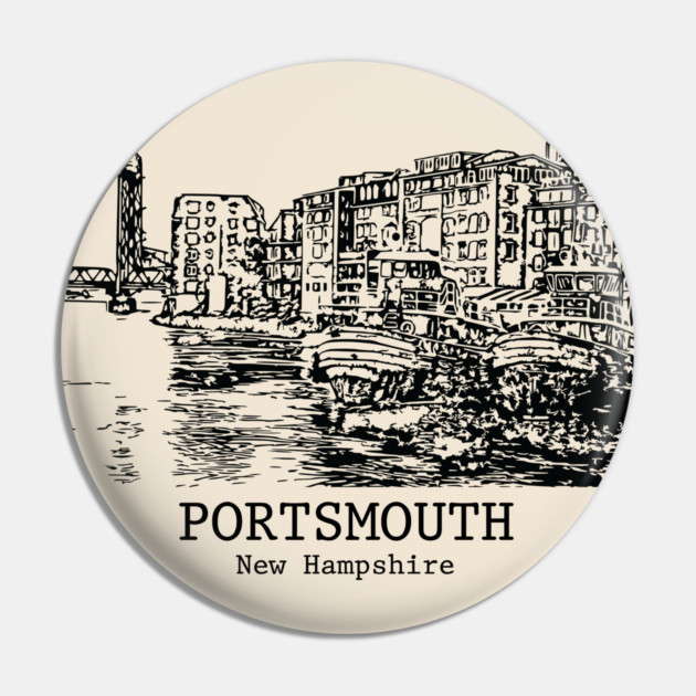 Portsmouth - New Hampshire Pin by Lakeric