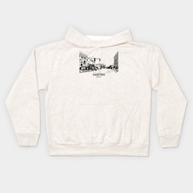 Sanford - Maine Kids Hoodie by Lakeric