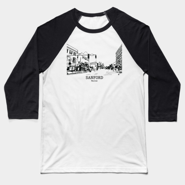 Sanford - Maine Baseball T-Shirt by Lakeric
