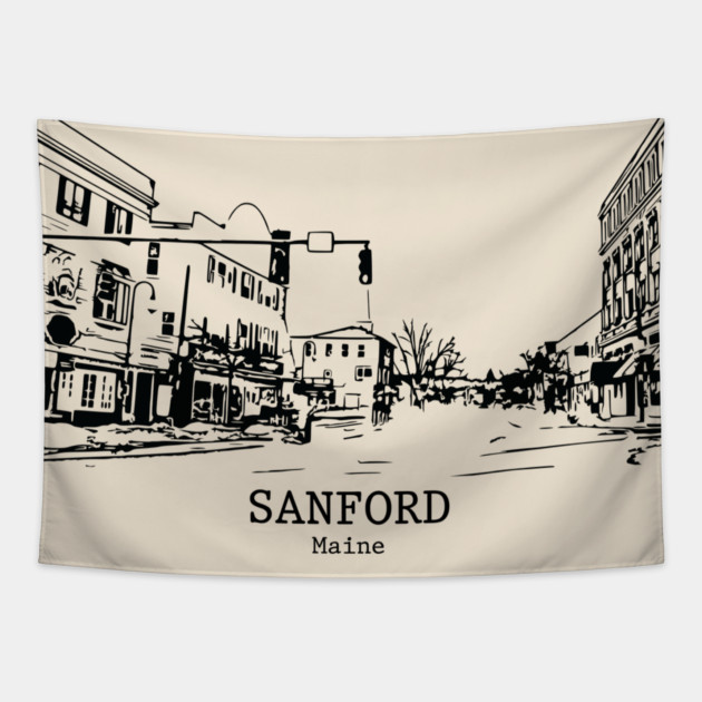 Sanford - Maine Tapestry by Lakeric