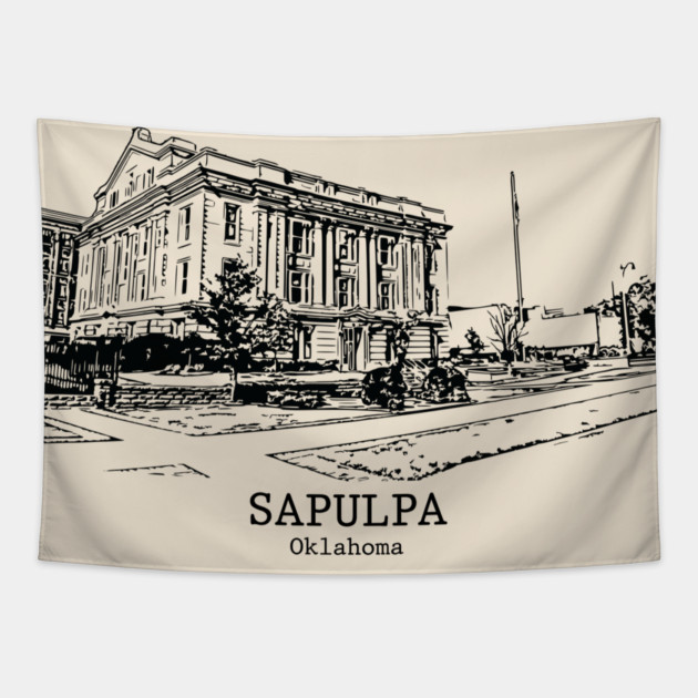 Sapulpa - Oklahoma Tapestry by Lakeric