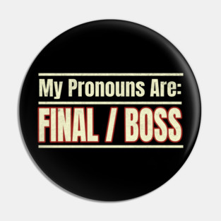 Funny Pronoun deisgn Pin