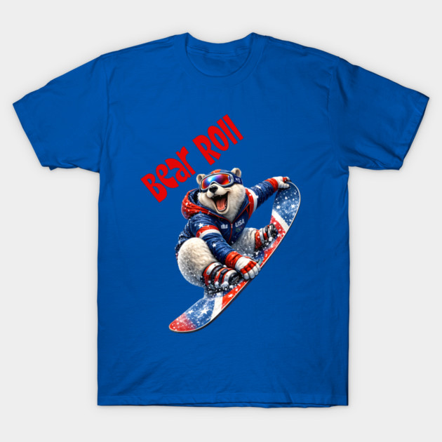 Bear Roll T-Shirt by CrazyGirl