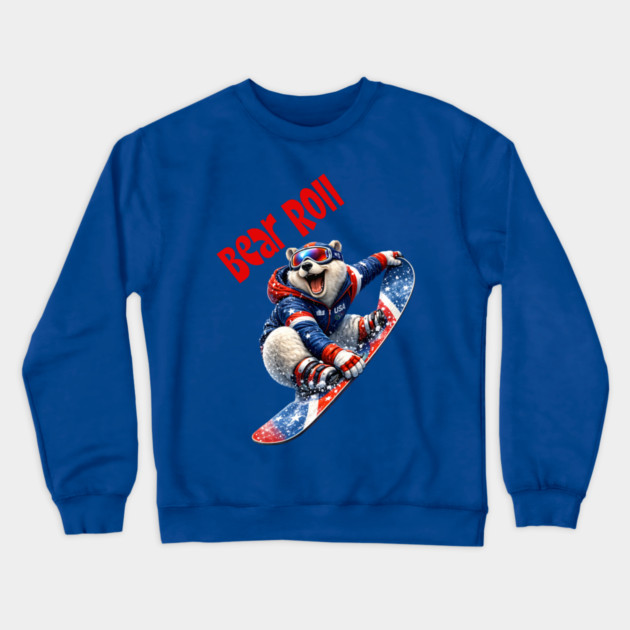 Bear Roll Crewneck Sweatshirt by CrazyGirl