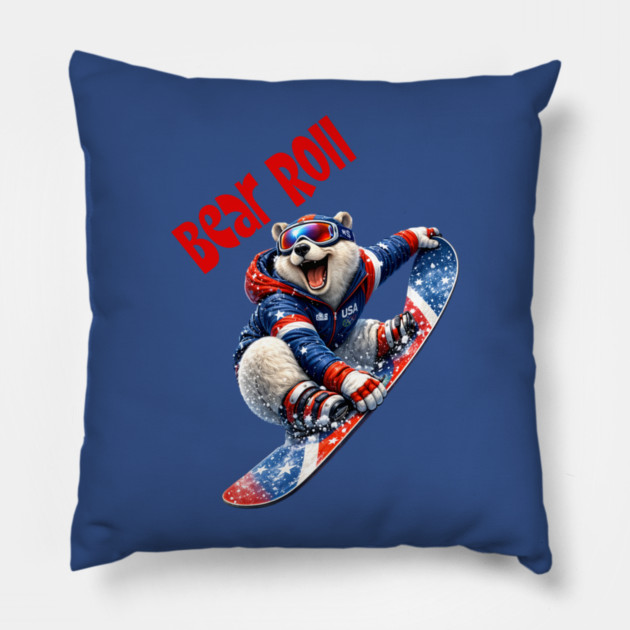 Bear Roll Pillow by CrazyGirl