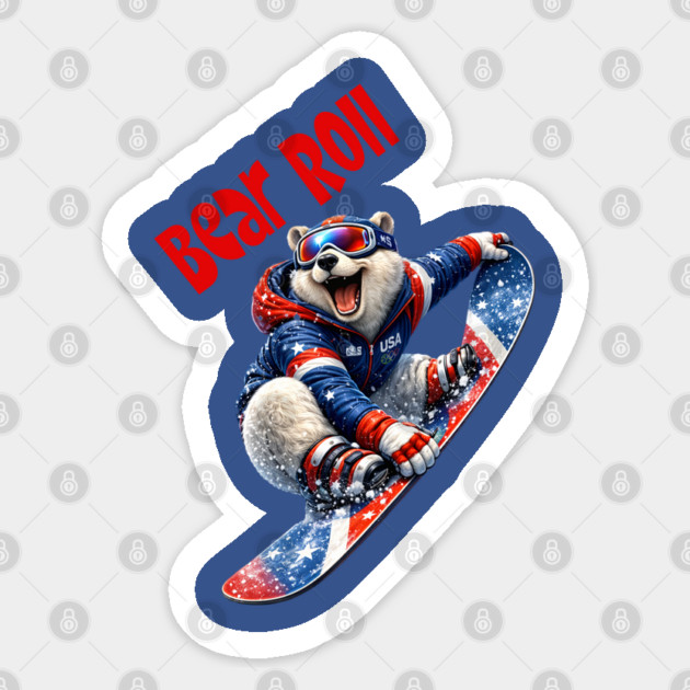 Bear Roll Sticker by CrazyGirl