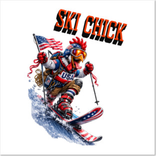 Ski Chick Posters and Art