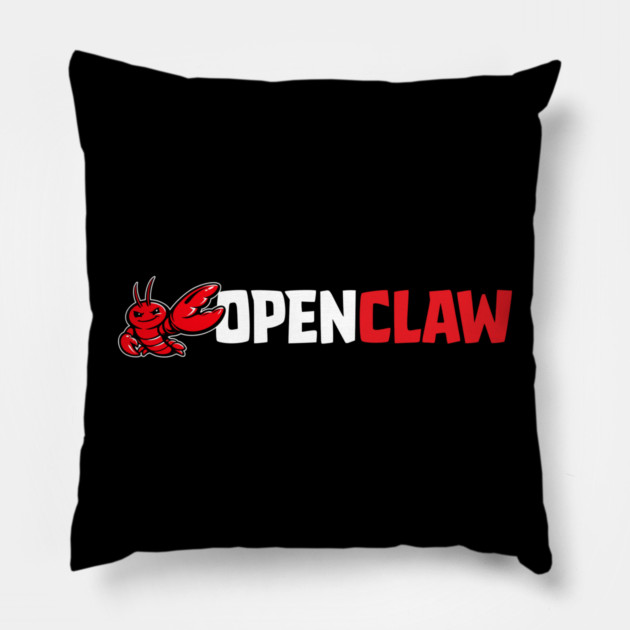 OpenClaw Logo Pillow by Claw Tees