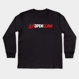 OpenClaw Logo Kids Long Sleeve T-Shirt