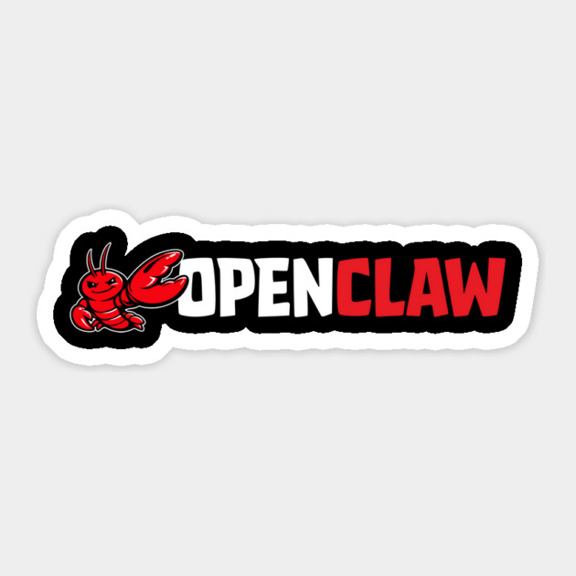 OpenClaw Logo Sticker by Claw Tees