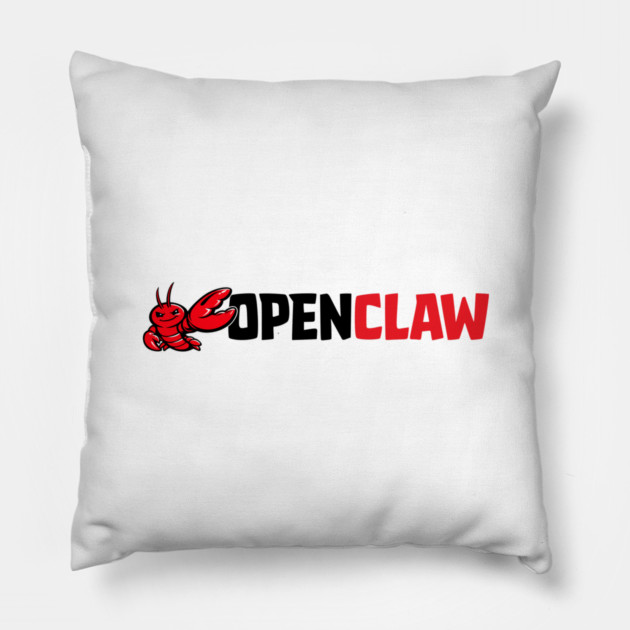 OpenClaw Logo Pillow by Claw Tees