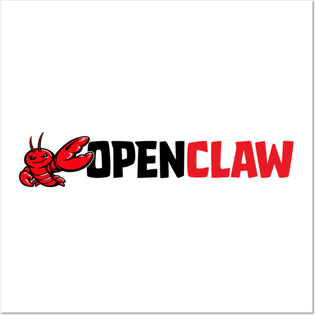 OpenClaw Logo Wall Art by Claw Tees