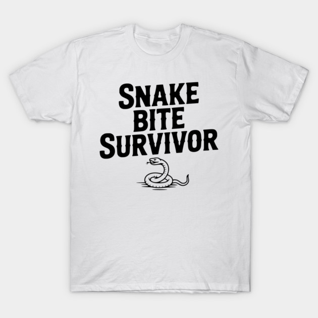 Snake Bite Survivor T-Shirt by Frank Ring
