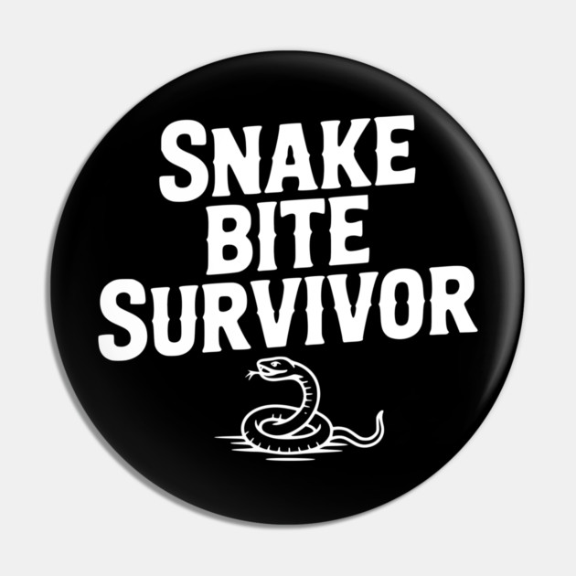 Snake Bite Survivor Pin by Frank Ring