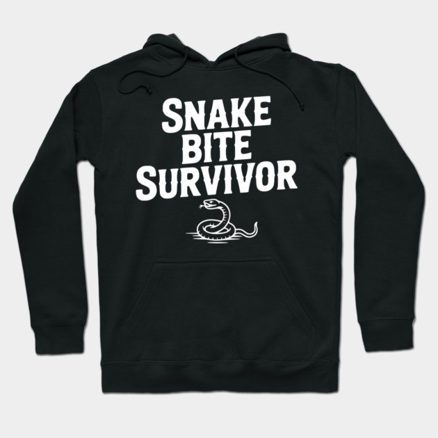 Snake Bite Survivor Hoodie by Frank Ring