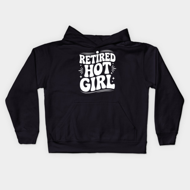 Retired Hot Girl Kids Hoodie by Frank Ring