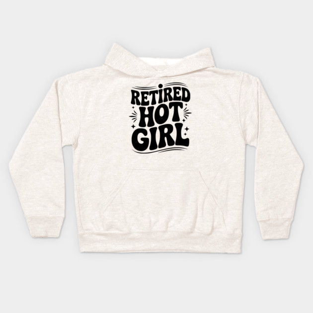 Retired Hot Girl Kids Hoodie by Frank Ring