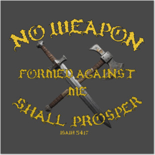 Isiah 54:17 Posters and Art