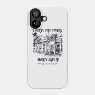 Liberty Tree Tavern Liberty Square Orlando Florida Sketch Works Series Phone Case