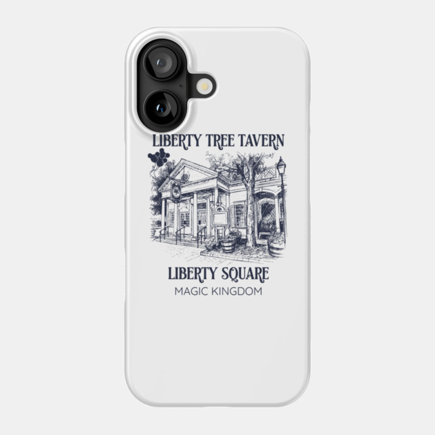 Liberty Tree Tavern Liberty Square Orlando Florida Sketch Works Series Phone Case by Joaddo