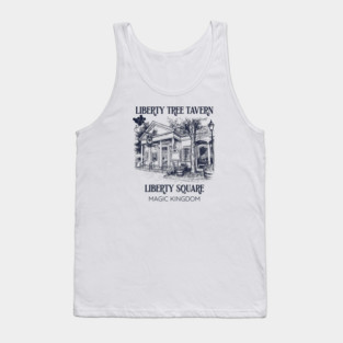Liberty Tree Tavern Liberty Square Orlando Florida Sketch Works Series Tank Top