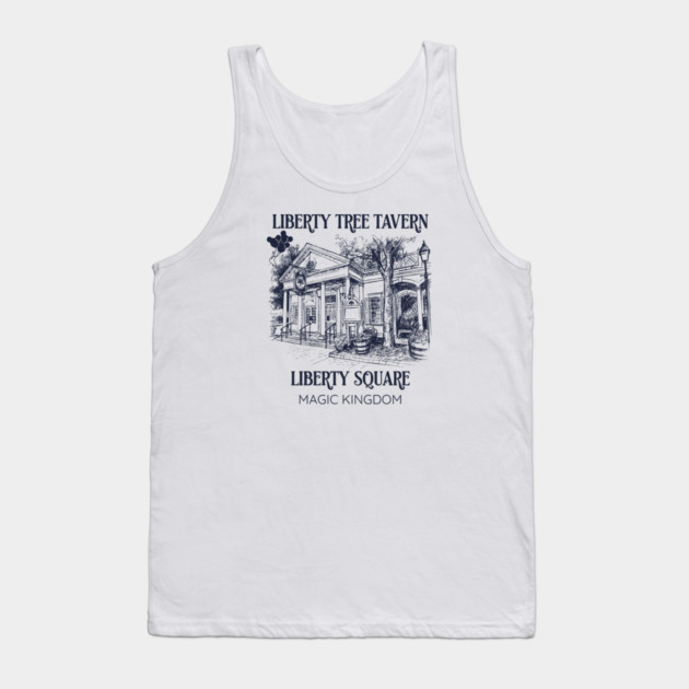 Liberty Tree Tavern Liberty Square Orlando Florida Sketch Works Series Tank Top by Joaddo