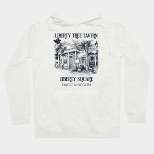 Liberty Tree Tavern Liberty Square Orlando Florida Sketch Works Series Hoodie
