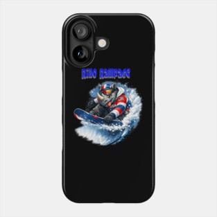 Rhino Rampage – USA Snowboard Shredder Phone Case