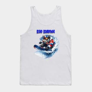 Rhino Rampage – USA Snowboard Shredder Tank Top
