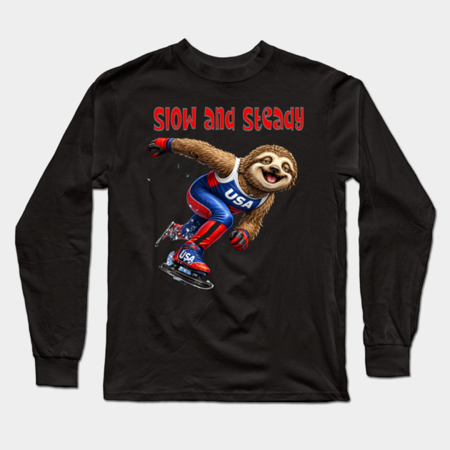 Slow and Steady Long Sleeve T-Shirt by CrazyGirl