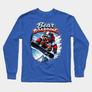 Bear Boarding Long Sleeve T-Shirt