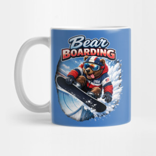 Bear Boarding Mug