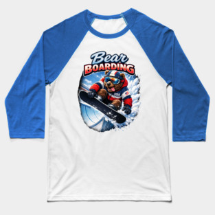 Bear Boarding Baseball T-Shirt
