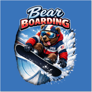 Bear Boarding Posters and Art