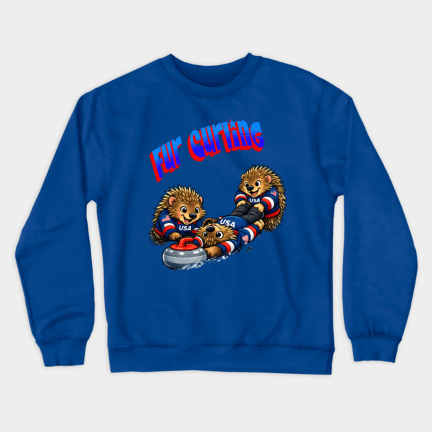 Fur Curling Crewneck Sweatshirt by CrazyGirl