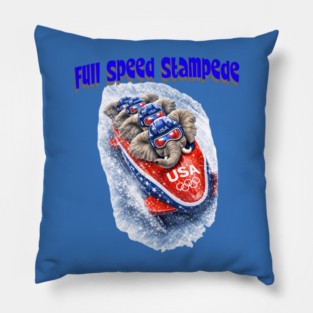 Full Speed Stampede Pillow